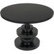Corum 42 X 42 inch Hand Rubbed Black Dining Table, Round