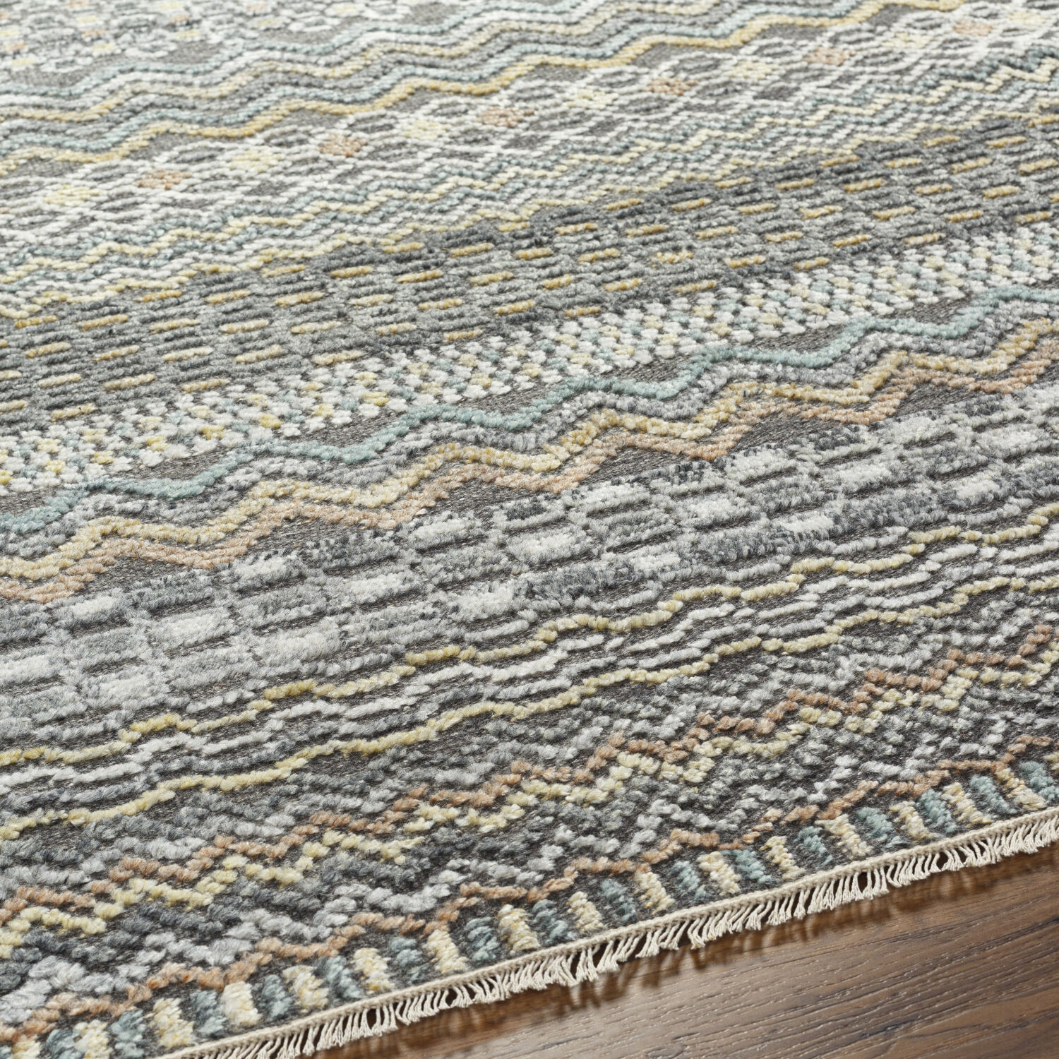 Nobility 36 X 24 inch Charcoal Rug in 2 x 3, Rectangle