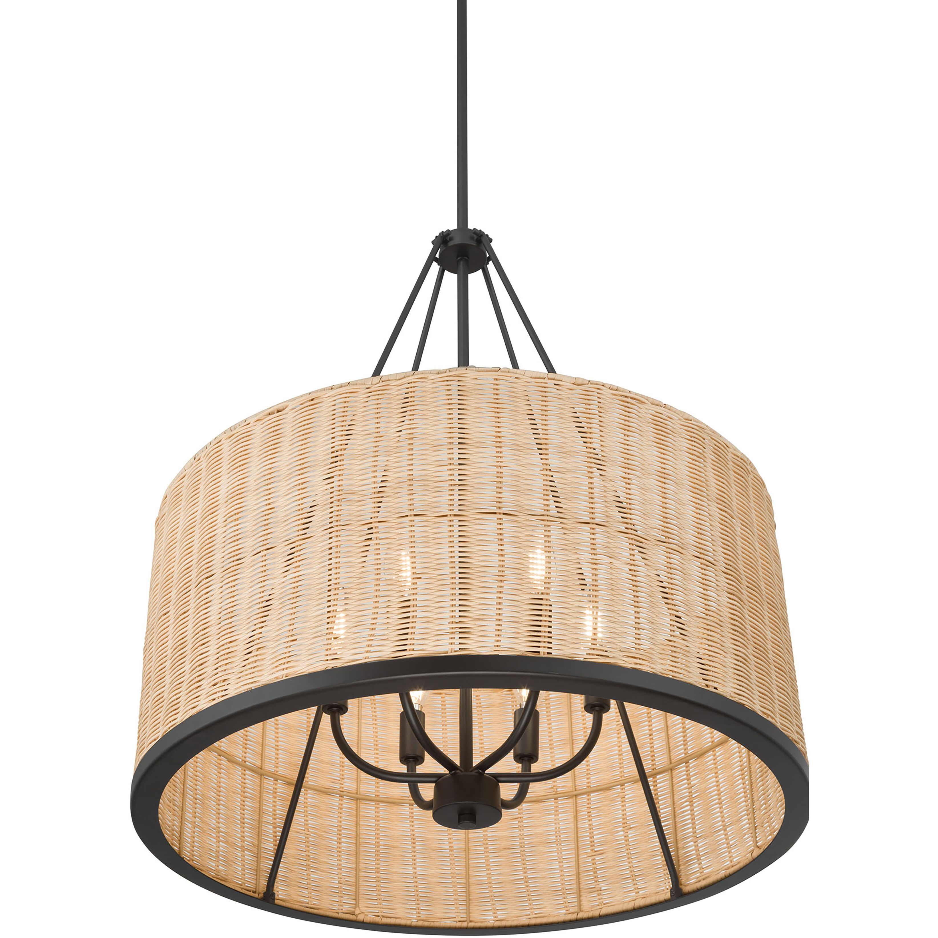 Namiro 6 Light 23.5 inch Matte Black Pendant Ceiling Light