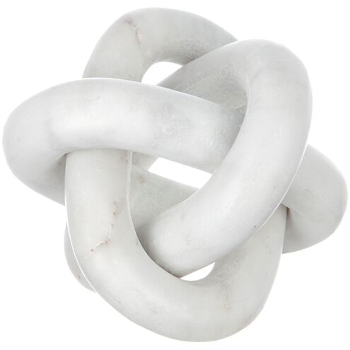 Anita 6 X 6 inch Sculpture in Natural White