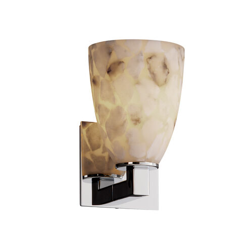 Alabaster Rocks LED 5.75 inch Matte Black Wall Sconce Wall Light in 700 Lm LED, Round Flared, Modular