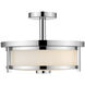 Savannah 2 Light 13.75 inch Chrome Semi Flush Mount Ceiling Light