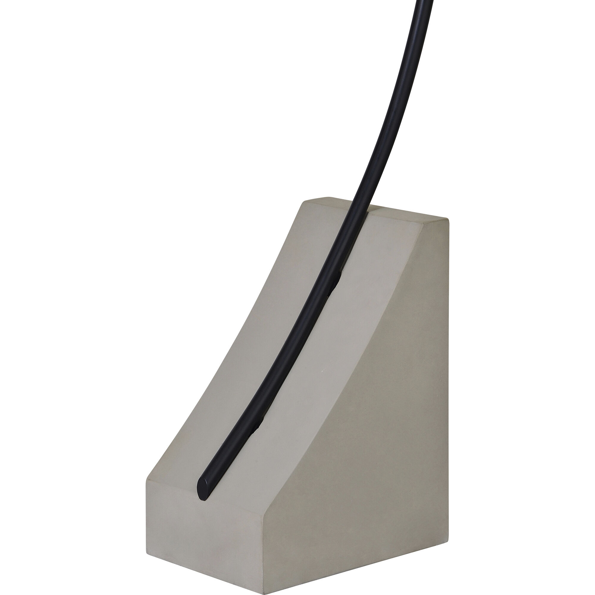 Weymouth 75.5 inch 100 watt Matte Black and Grey Floor Lamp Portable Light
