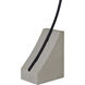 Weymouth 75.5 inch 100.00 watt Matte Black and Grey Floor Lamp Portable Light