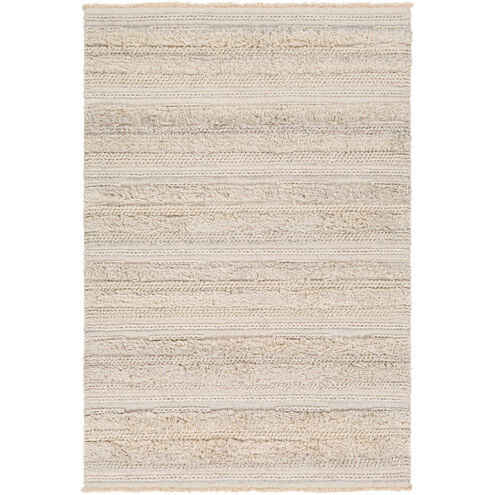 Lugano 36 X 24 inch Medium Gray/Cream/White Rugs