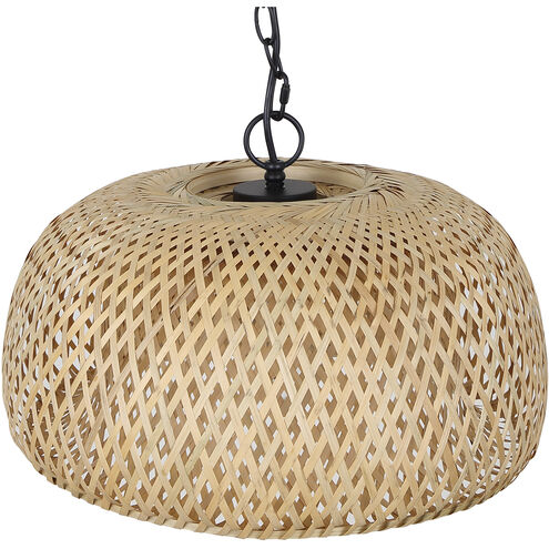 Hanoi 1 Light 18 inch Black Pendant Ceiling Light