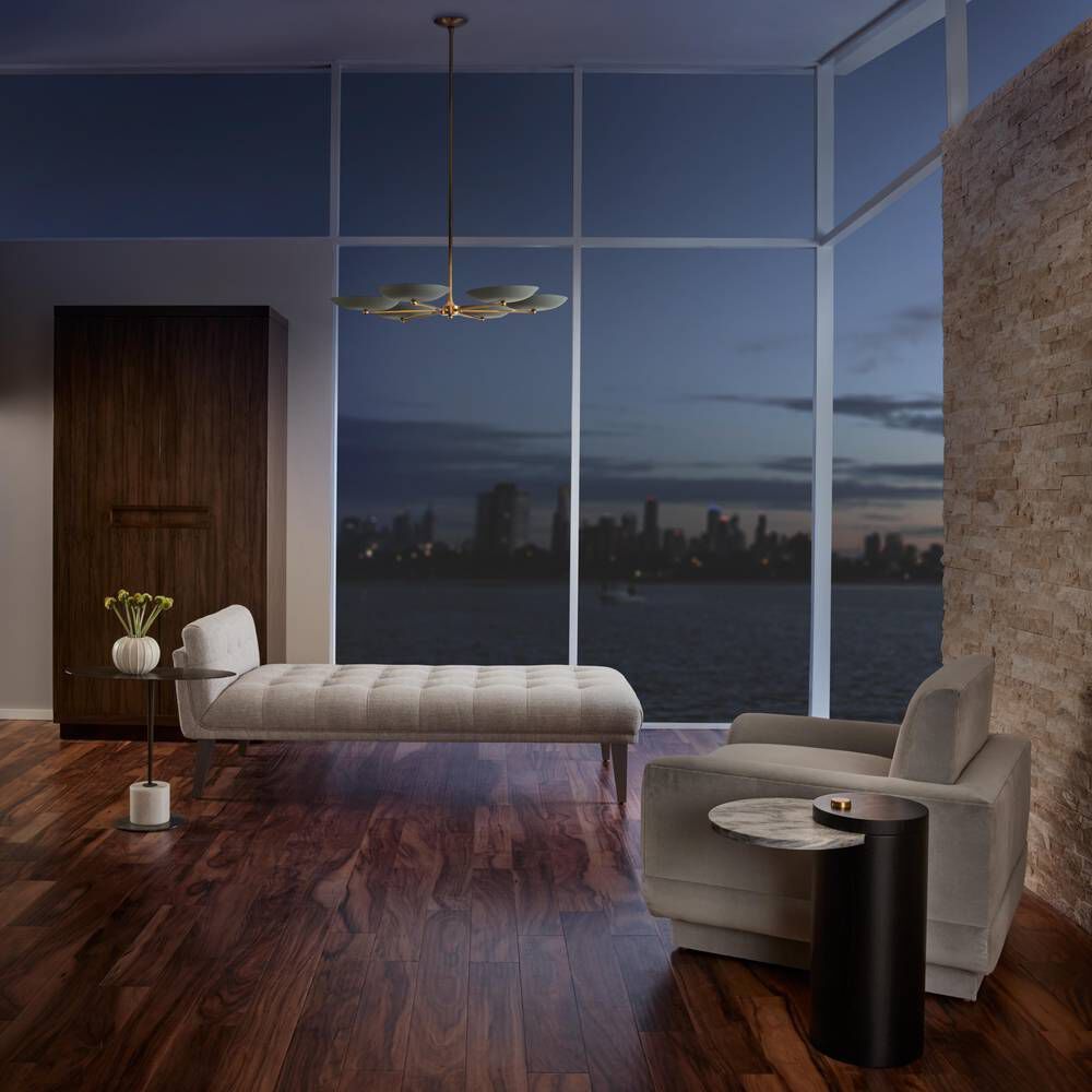 Griffith 6 Light 40 inch Cadet Blue Chandelier Ceiling Light