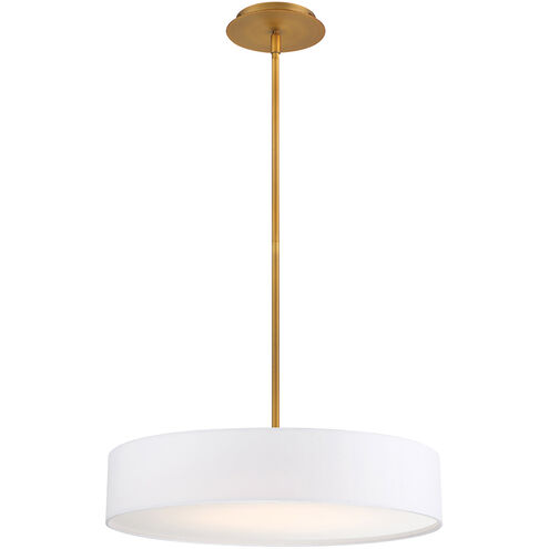 Manhattan LED 20 inch Aged Brass Pendant Ceiling Light, dweLED