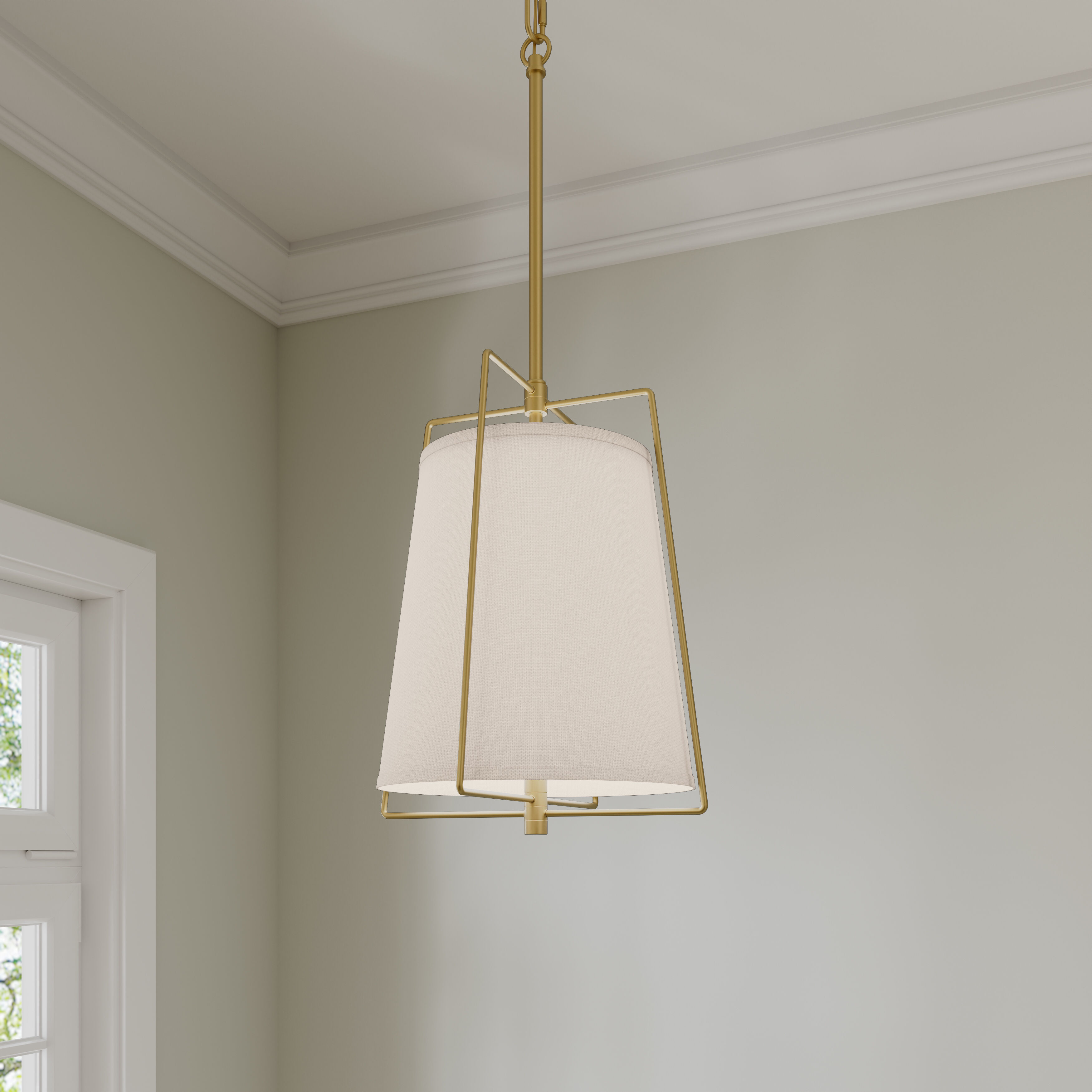 Vellinor 1 Light 13 inch Vintage Brass Pendant Ceiling Light