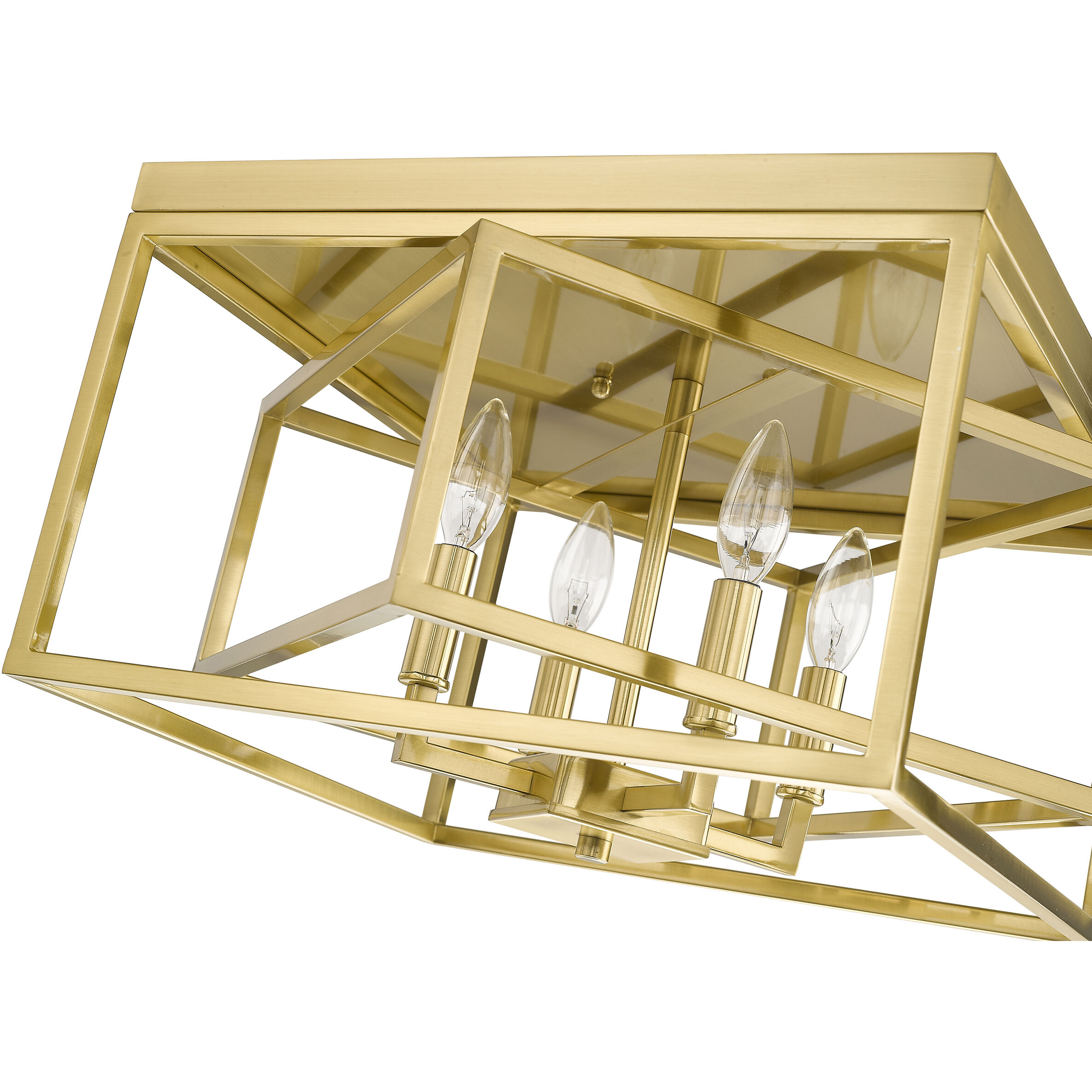 Canada 4 Light 16 inch Gold Flush Mount Ceiling Light