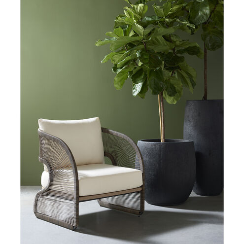 Toulon Stinson Cream Outdoor Lounge Chair