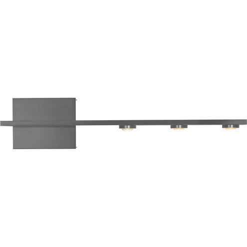 Aurora 3 Light Brushed Aluminum Wall Sconce Wall Light