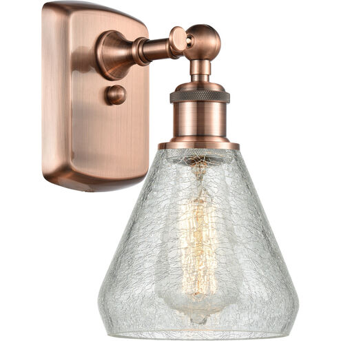 Ballston Conesus LED 6 inch Antique Copper Sconce Wall Light, Ballston