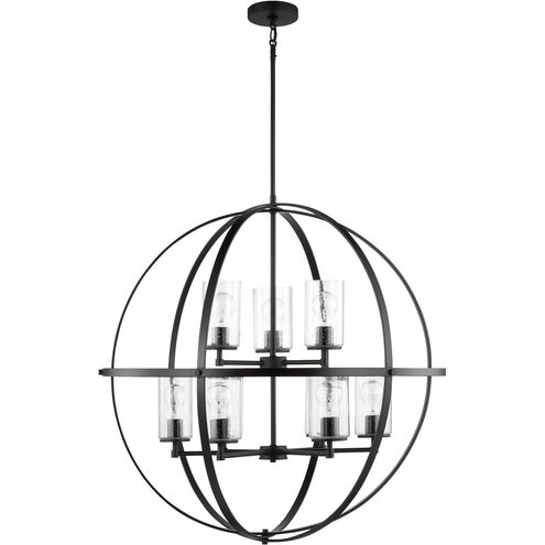 Alturas 9 Light 32.5 inch Midnight Black Chandelier Ceiling Light