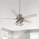 Astwood II 52 inch Brushed Nickel with Light Oak Blades Ceiling Fan