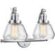 Franklin Restoration Fulton LED 18 inch Polished Chrome Bath Vanity Light Wall Light in Clear Glass, Franklin Restoration