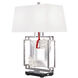Forever Eva 28.25 inch 7.00 watt Polished Chrome Table Lamp Portable Light in Red Rope, Red Rope