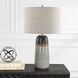 Coen 25.5 inch 150.00 watt Warm Gray and Aged Black Glaze with Rustic Brown Table Lamp Portable Light