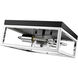 Canada 2 Light 12 inch Black & Chrome Flush Mount Ceiling Light