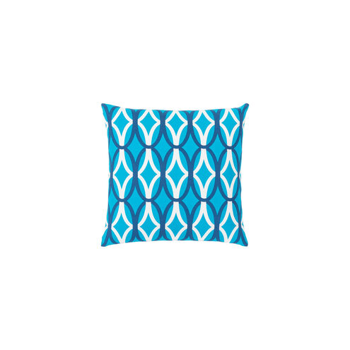 Miranda 18 X 18 inch Bright Blue and Dark Blue Throw Pillow