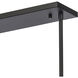 Fantania 4 Light 36 inch Matte Black Linear Chandelier Ceiling Light