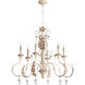 Venice 6 Light 32 inch Persian White Chandelier Ceiling Light