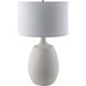Wailea 28 inch 100 watt White Globe Table Lamp Portable Light