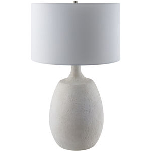 Wailea 28 inch 100 watt White Globe Table Lamp Portable Light
