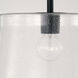 Baker 1 Light 14.25 inch Matte Black Pendant Ceiling Light, Convertible Dual Mount