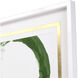 Rings of Water Green and Metallic and White Framed Art