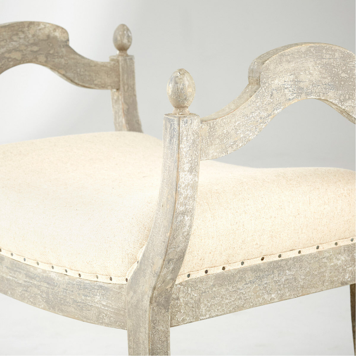 Alice 26 inch Weathered Grey Stool, Small