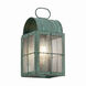 Durham 1 Light 10.25 inch Verde Green Outdoor Sconce in Seedy Glass, Brass Traditions by Innovations Lighting