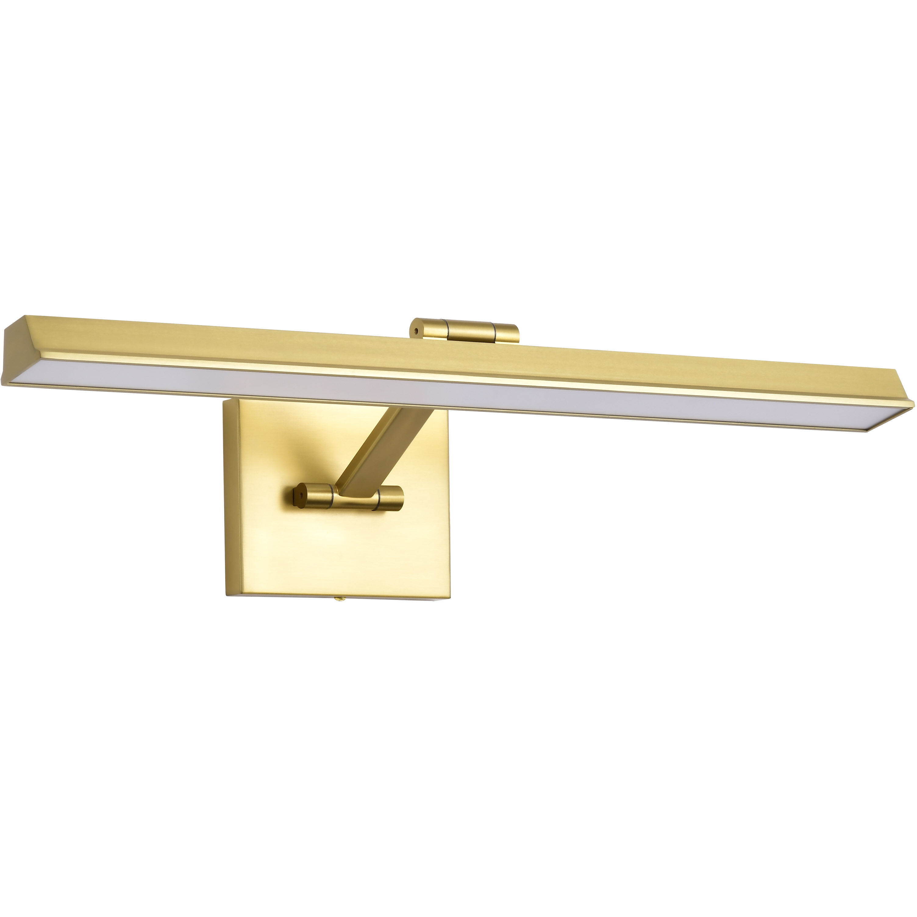 Hazel LED 24 inch Vintage Brass Vanity Wall Light