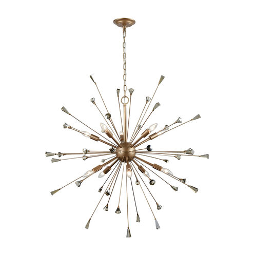 Ralpho 10 Light 38 inch Matte Gold Chandelier Ceiling Light