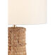 Azores 32.5 inch 150 watt Natural Water Hyacinth Table Lamp Portable Light