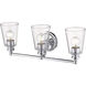 Ceil 3 Light 23 inch Chrome Vanity Light Wall Light