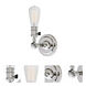 Soho 1 Light 5 inch Polished Nickel Wall Sconce Wall Light in Clear Glass, Swivel