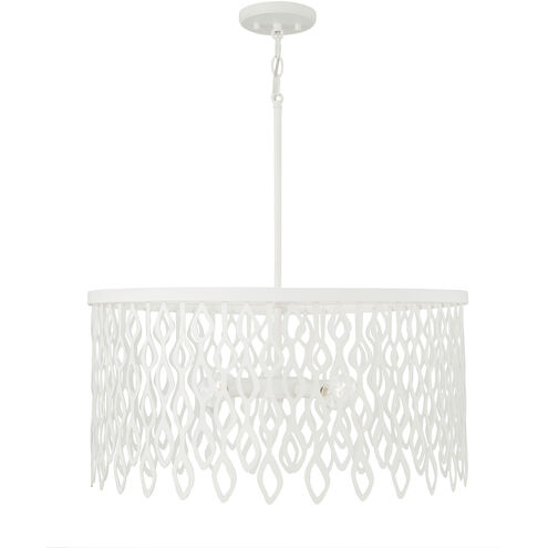 Pheobe 4 Light 24 inch Matte White Pendant Ceiling Light