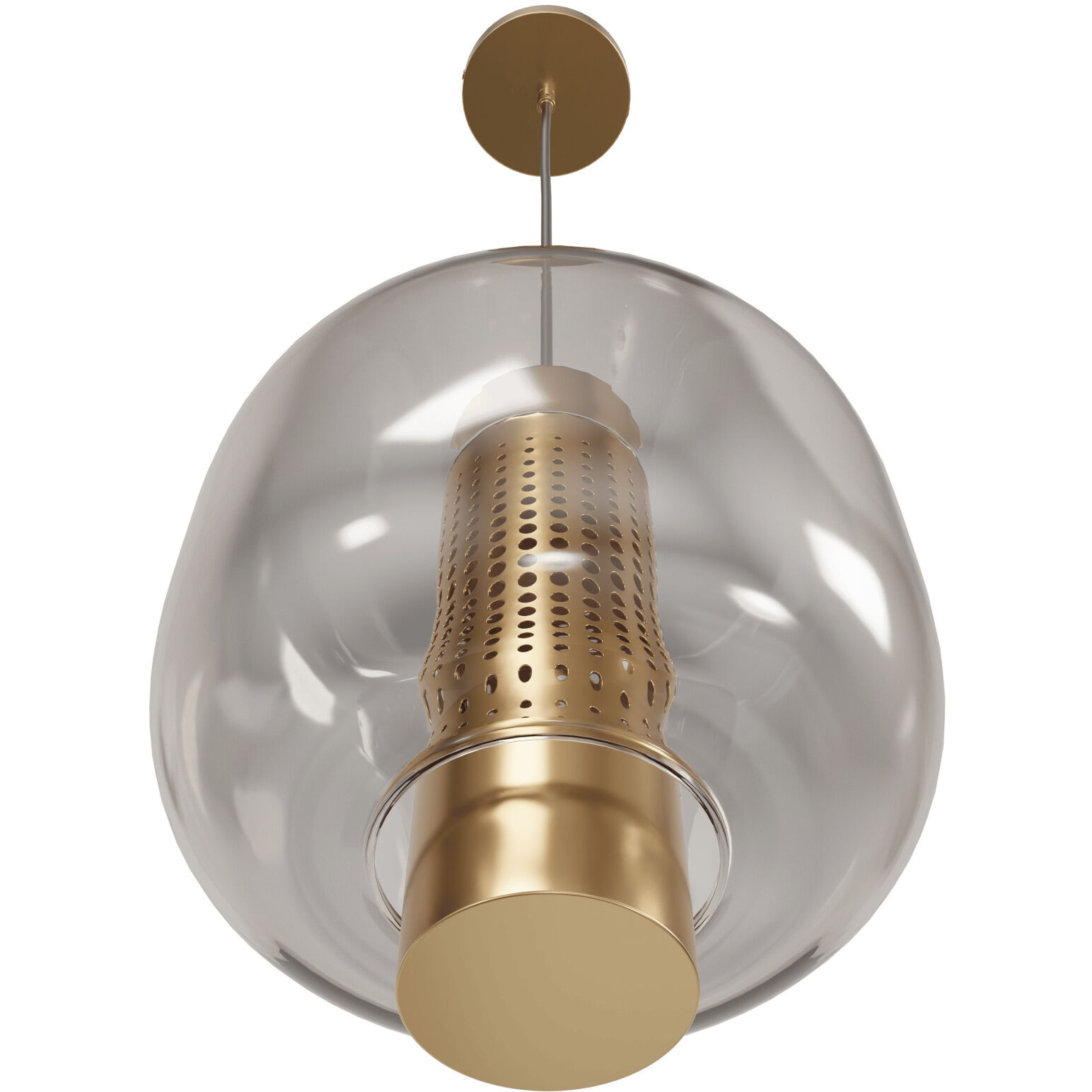 Cosmopolitan 1 Light 11 inch Aged Brass Pendant Ceiling Light