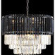 Contemporary Europa 11 Light Silver Chandelier Ceiling Light