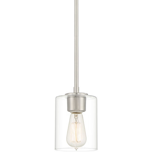 Liam 1 Light 5 inch Satin Platinum Mini Pendant Ceiling Light