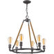 Grayson 6 Light 28 inch Antique Gray Chandelier Ceiling Light