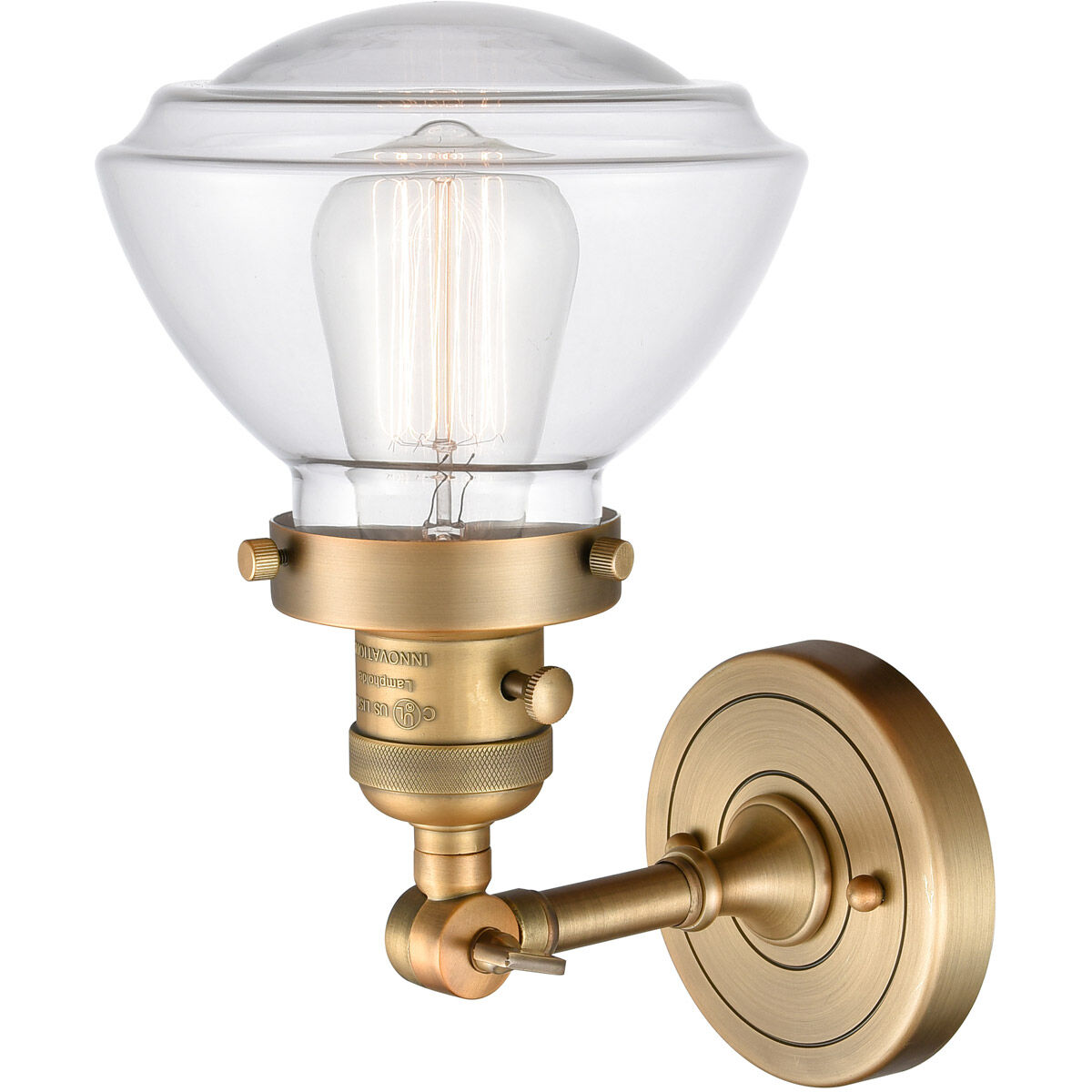 Franklin Restoration Olean LED 7 inch Brushed Brass Sconce Wall Light, Franklin Restoration