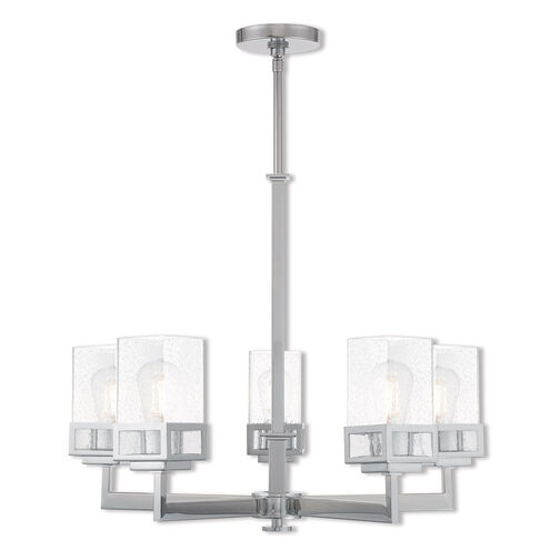 Harding 5 Light 25 inch Polished Chrome Chandelier Ceiling Light