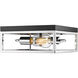Canada 2 Light 12 inch Black & Chrome Flush Mount Ceiling Light