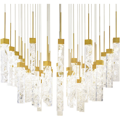 Minx 41 Light 36 inch Aged Brass Multi-Light Pendant Ceiling Light