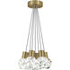 Sean Lavin Kira LED 7.1 inch Natural Brass Line-Voltage Pendant Ceiling Light in Gray Cord, LED 90 CRI 2200K-3000K