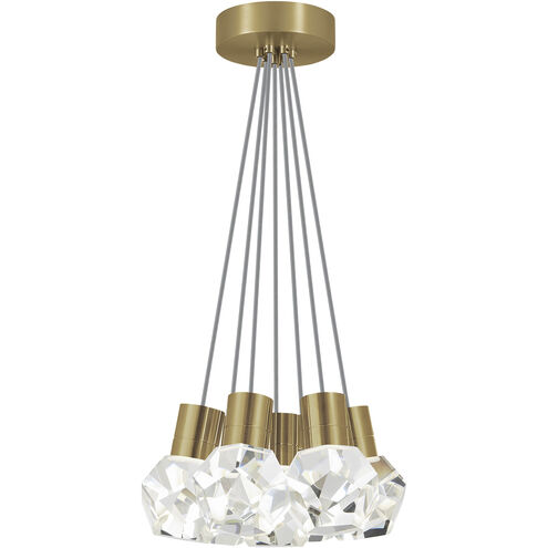 Sean Lavin Kira LED 7.1 inch Natural Brass Line-Voltage Pendant Ceiling Light in Gray Cord, LED 90 CRI 2200K-3000K