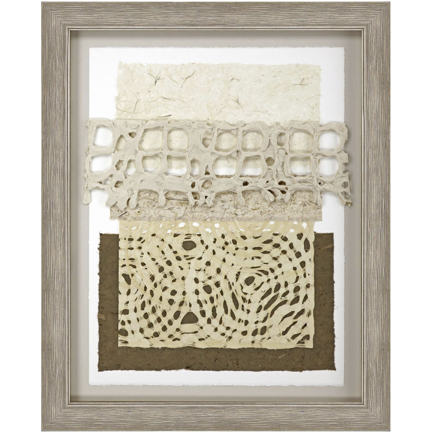 Dynamic Brown and Beige and Neutral and White Framed Art, The Studio