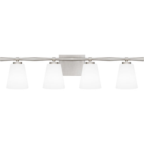 Brindley 4 Light 31 inch Brushed Nickel Bath Light Wall Light
